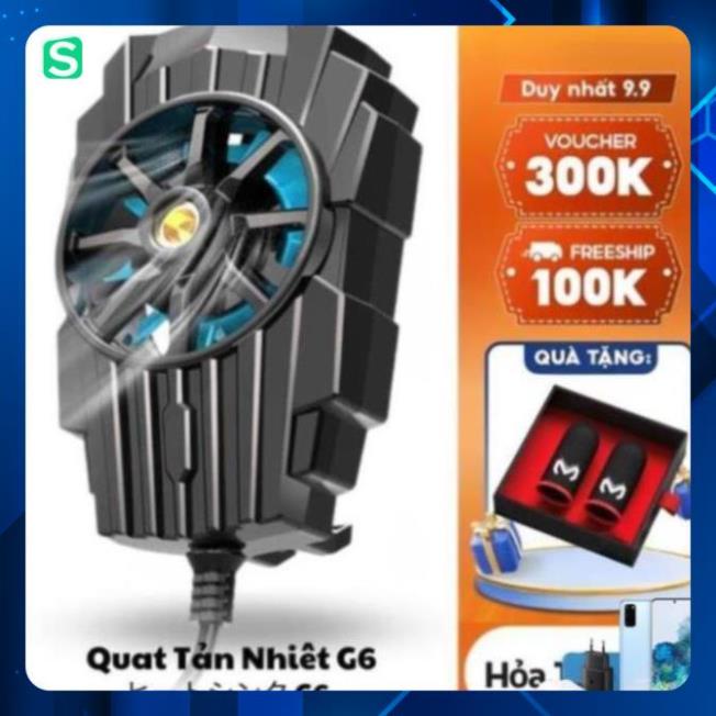 Quạt Tản Nhiệt Điện Thoại MEMO G6 PaoLU Thích Hợp Cho PUBG FF LIÊN QUÂN ROS
