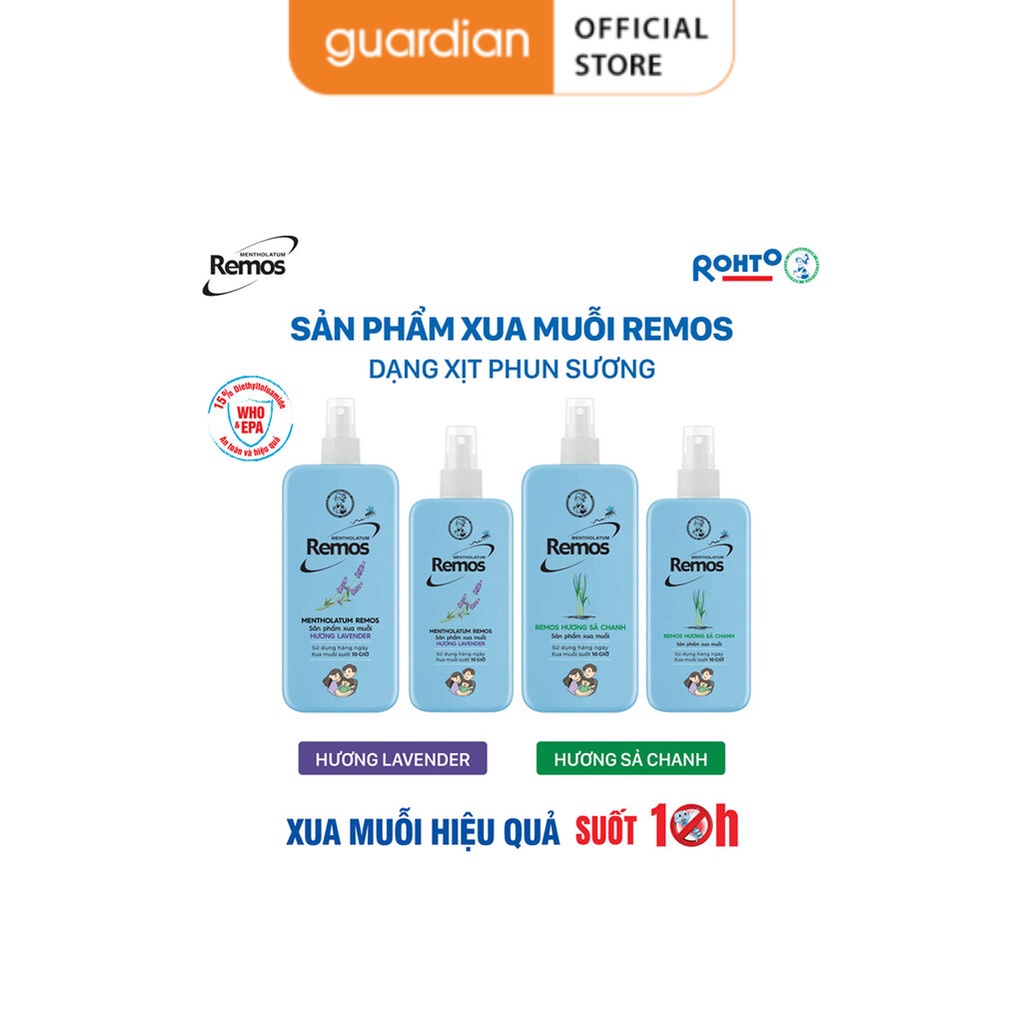 Xịt Xua Muỗi Remos Lavender 70ml