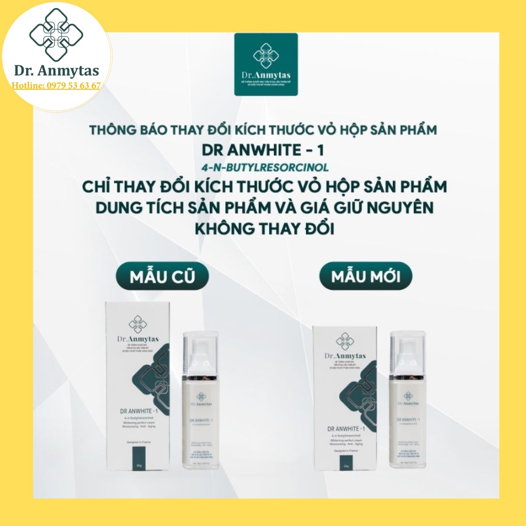 Kem Mờ Nám 4-Butylresorcinol Dr. Anmytas - Làm Sáng Da, Xóa Mờ Thâm Nám