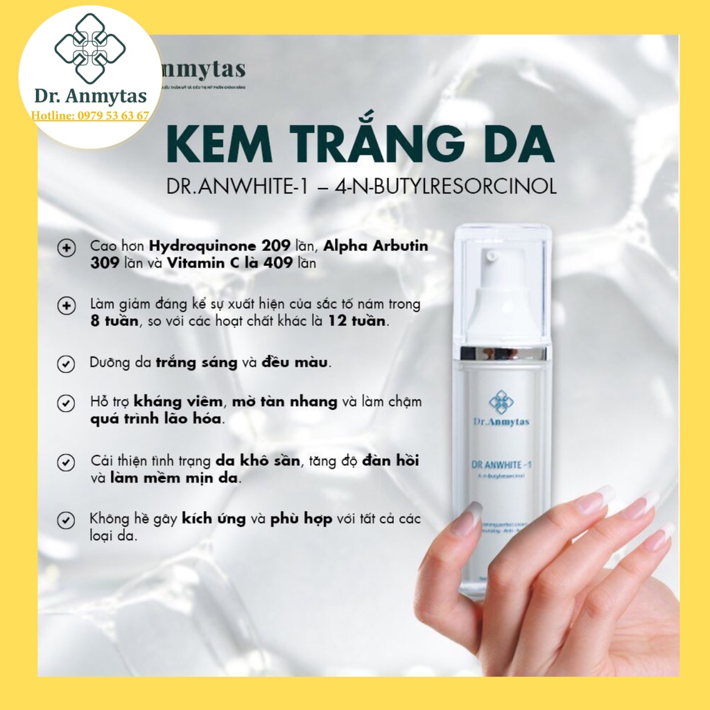 Kem Mờ Nám 4-Butylresorcinol Dr. Anmytas - Làm Sáng Da, Xóa Mờ Thâm Nám