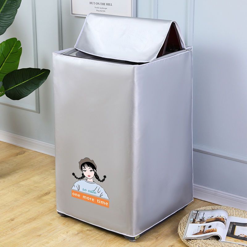 Máy giặt chống nắng không thấm nước Nắp đậy bằng vải Oxford Máy giặt dày dặn Nắp đậy bụi Little Swan Haier Nắp máy giặt tự động Nắp mở Nắp máy giặt Nắp đậy bụi