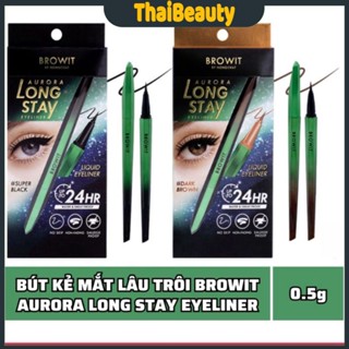 Bút Kẻ Mắt Lâu Trôi Browit By Nong Chat Aurora Long Stay Eyeliner Đầu Cọ Không Thấm Nước Mồ Hôi 0.5g - Thaibeauty