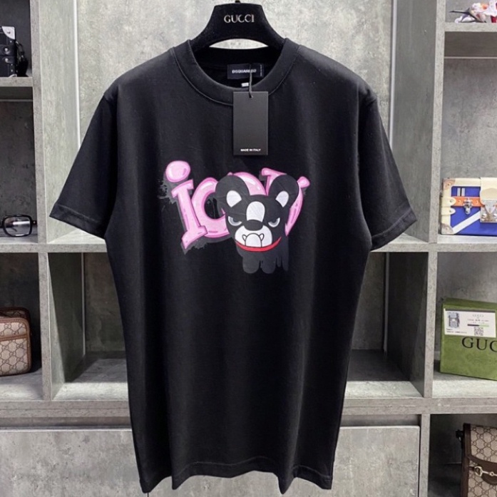 🔥Hot🔥Áo thun Dior thêu chữ lưng bảng thiết kế hot trend cặp đôi Nam nữ New 2023