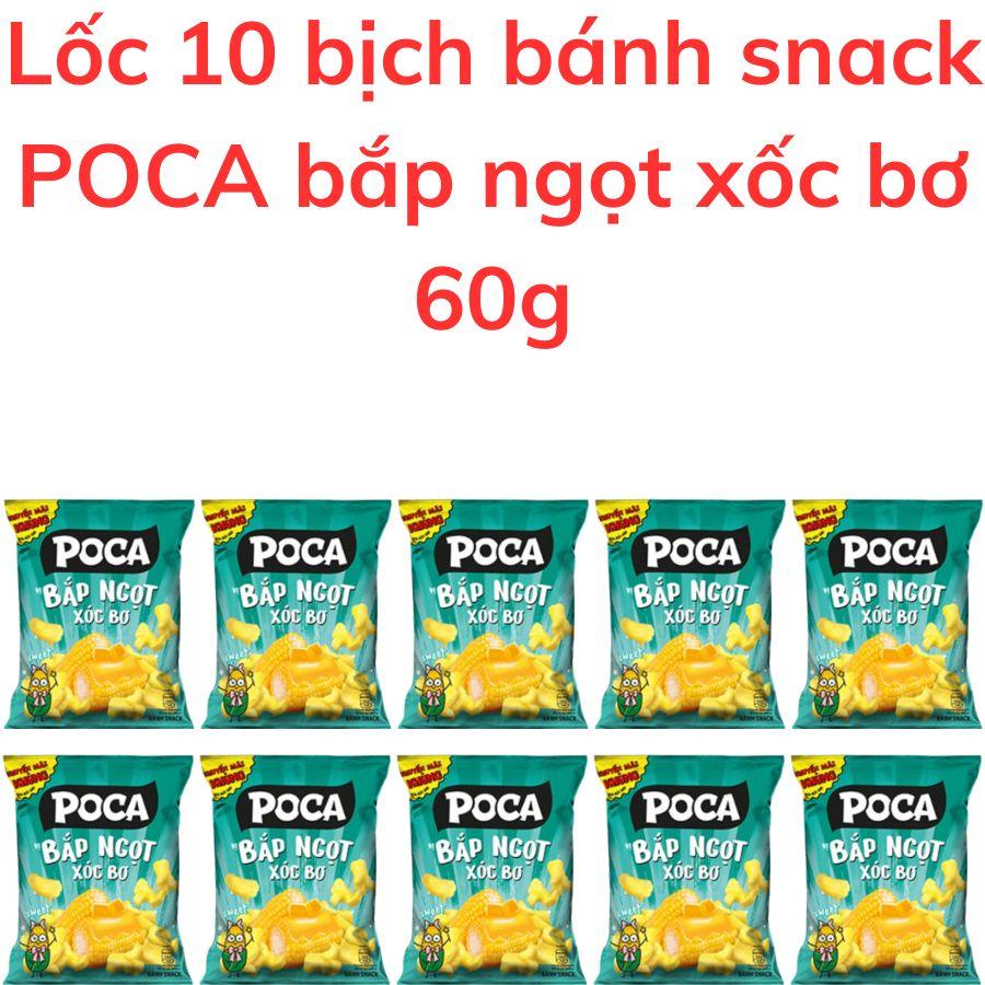Bánh snack POCA bắp ngọt xốc bơ bịch 60g
