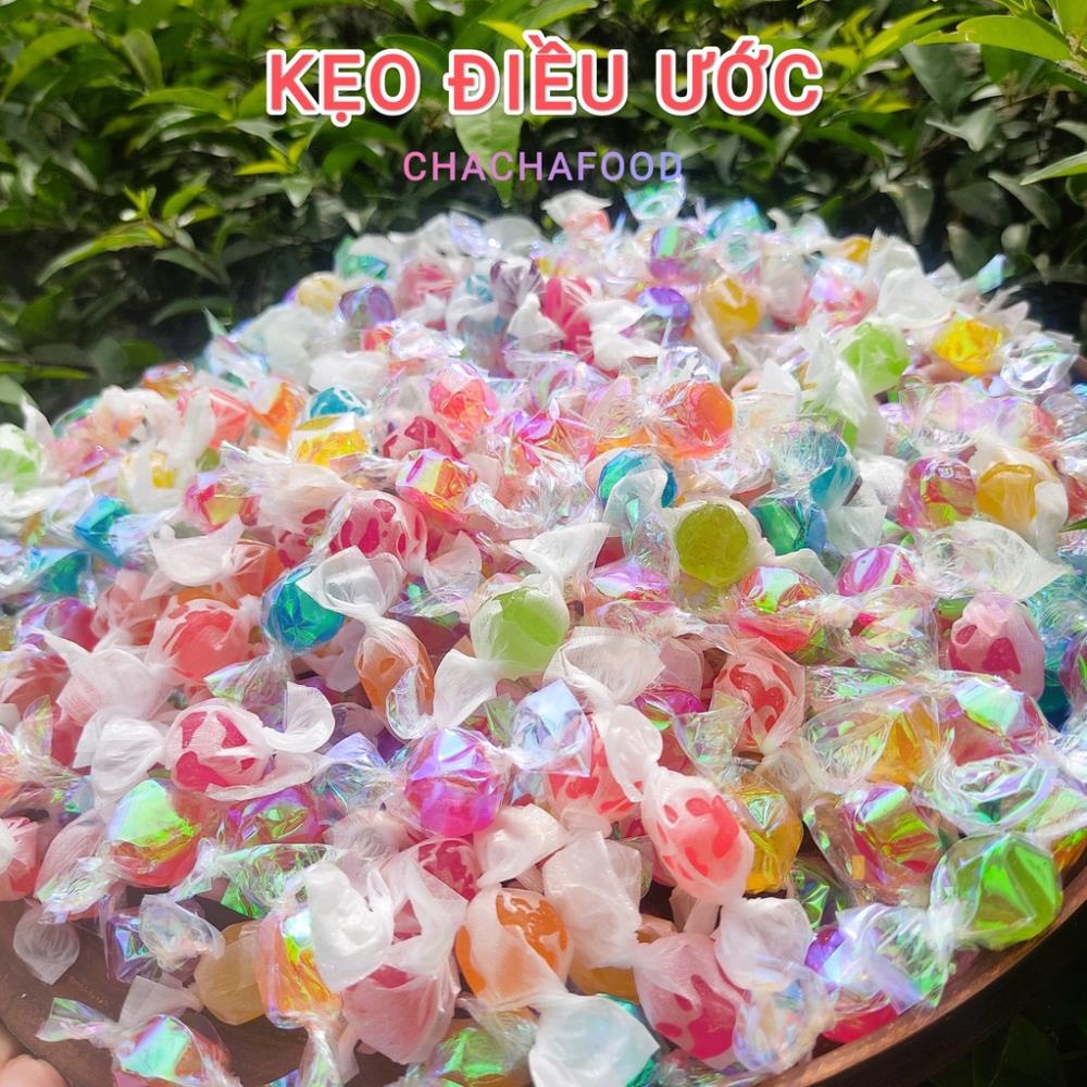 200G Kẹo Điều Ước, Kẹo Kim Cương Hương Vị Trái Cây Mix Vị Nhiều Màu