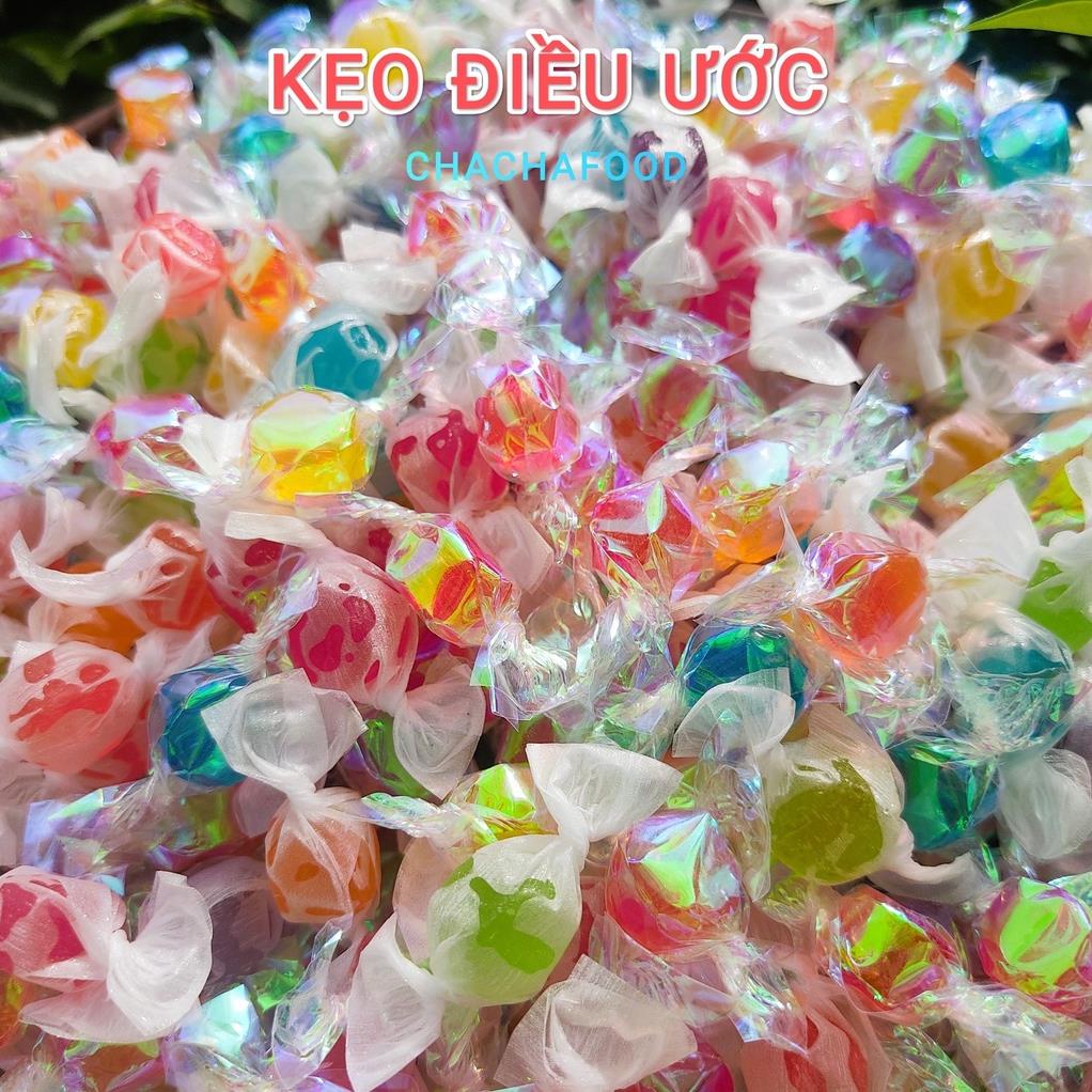 200G Kẹo Điều Ước, Kẹo Kim Cương Hương Vị Trái Cây Mix Vị Nhiều Màu