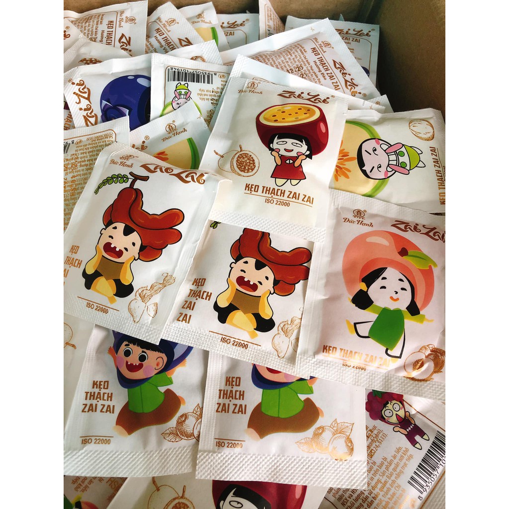 1KG Thạch Zaizai 💖 FREE SHIP 💖 Kẹo Thạch Zaizai Đức Hạnh - Thạch Zaizai 12 Vị, Giòn Ngon Khó Cưỡng