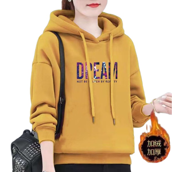 Ưu Đãi Đặc Biệt Áo sweatshirt Có Mũ Trùm Dày Dặn Ấm Áp Mùa Thu Đông Phiên Bản taobao Cho Nữ Giới Hạn Thời Gian Hạn