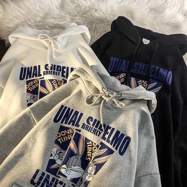 Áo Hoodie Dáng Rộng Bằng Lông Cừu Dày Dặn Phong Cách retro Mỹ Thời Trang Mùa Thu Cho Nữ