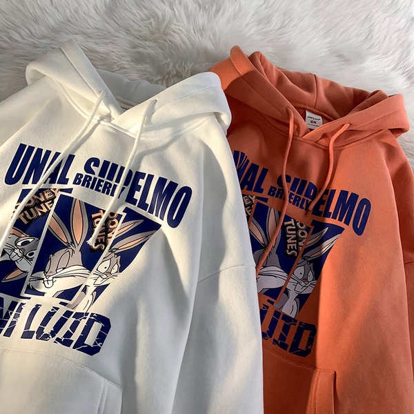 Áo Hoodie Dáng Rộng Bằng Lông Cừu Dày Dặn Phong Cách retro Mỹ Thời Trang Mùa Thu Cho Nữ