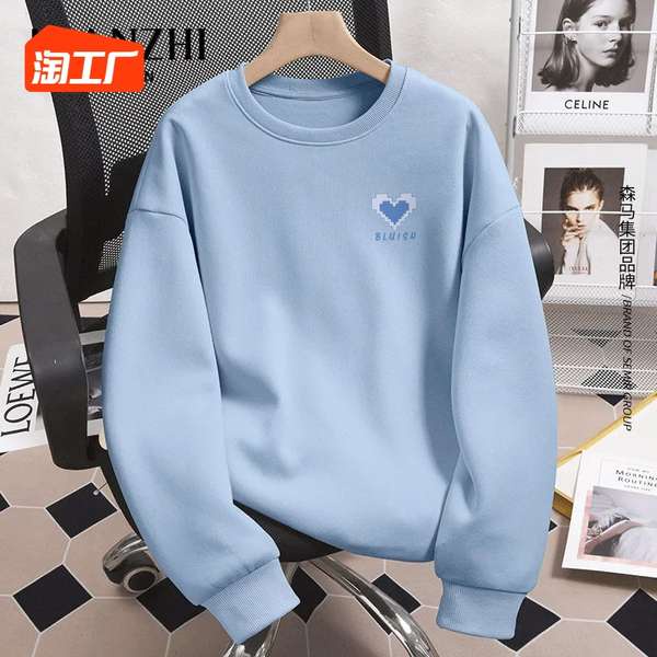 Senma Áo Hoodie Thể Thao cotton Mùa Thu Tay Dài Cổ Tròn Dáng Rộng Phong Cách Mới Bán Chạy Hợp Thời Trang Cho Nữ 2023