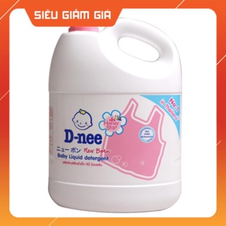 Nước giặt Dnee Hồng 3000ml, Dnee thái lan chính hãng B1