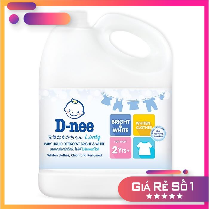 Nước giặt Dnee Trắng thái Lan 3000ml, Dnee Thái LA