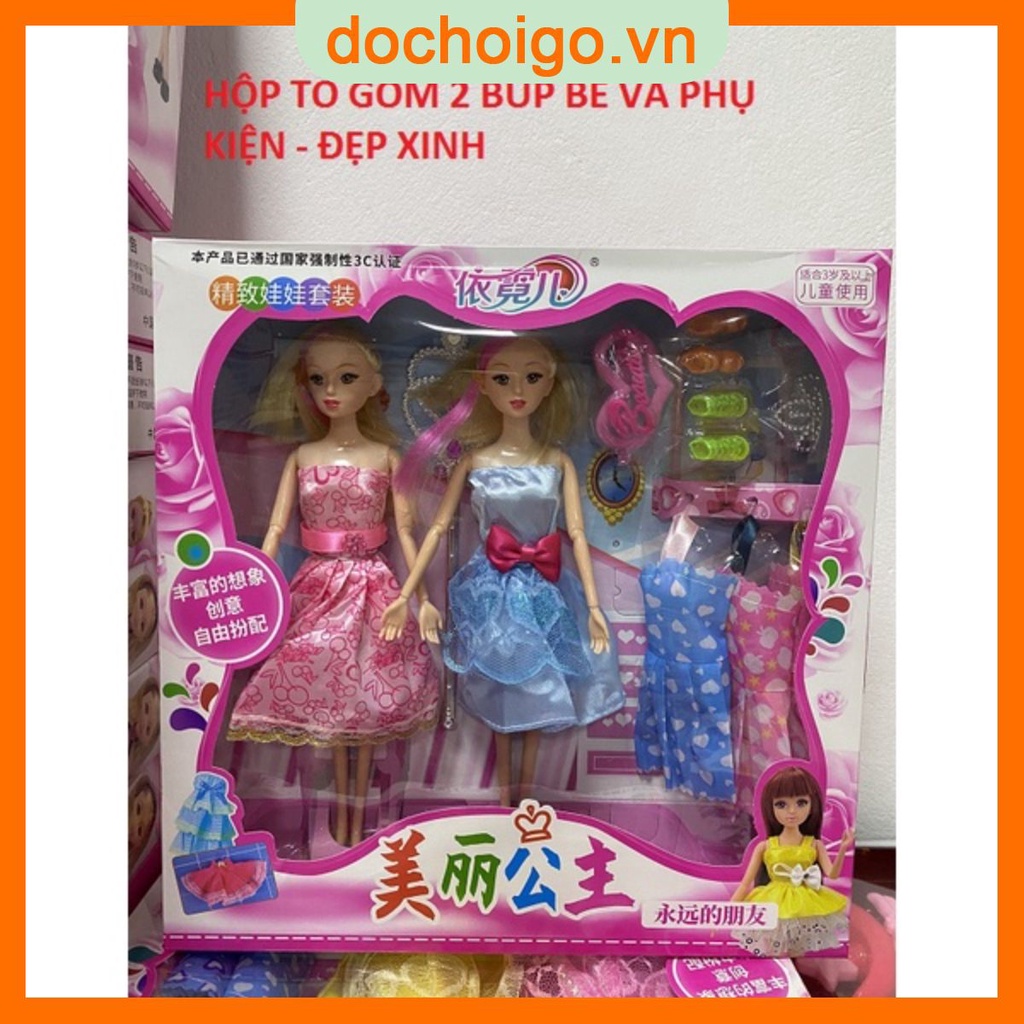 Đồ chơi búp bê kèm phụ kiện cho bé, đồ chơi cho bé gái
