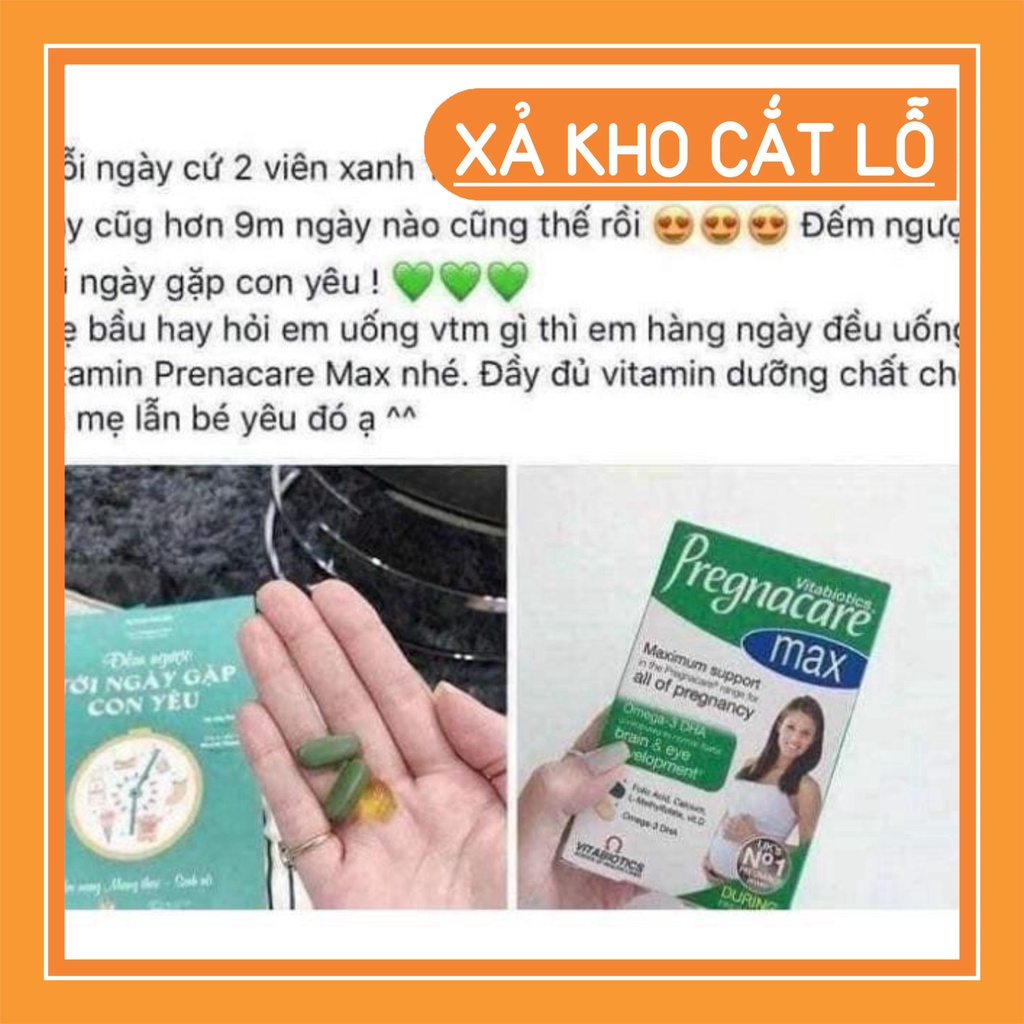 Vitamin tổng hợp Bà Bầu Pregnacare Max giúp bầu khỏe, không thiếu máu