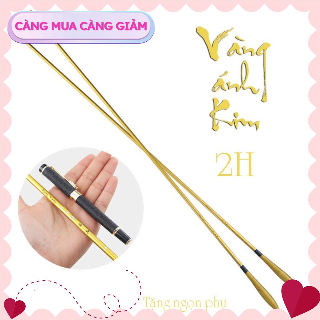 Mô hình Cần Câu Tay Siêu Dẻo Ánh Kim 2H ( Tặng ô tô mini )