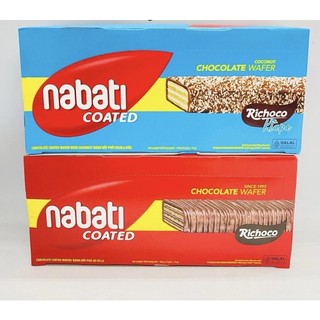 Bánh xốp phủ socola/ socola dừa Nabati Coated hộp 168g.
