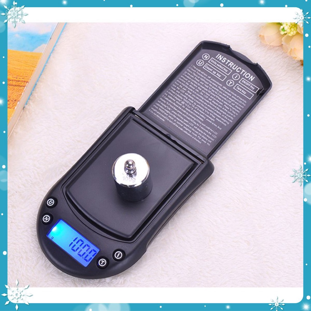 Cân Tiểu Ly Điện Tử Pocket 200g/ 0.01g Cân Bỏ Túi Chính Xác Cao Vỏ Xanh