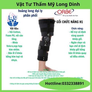Nẹp gối chức năng orbe h1 hỗ trợ cố định vùng quanh khớp gối