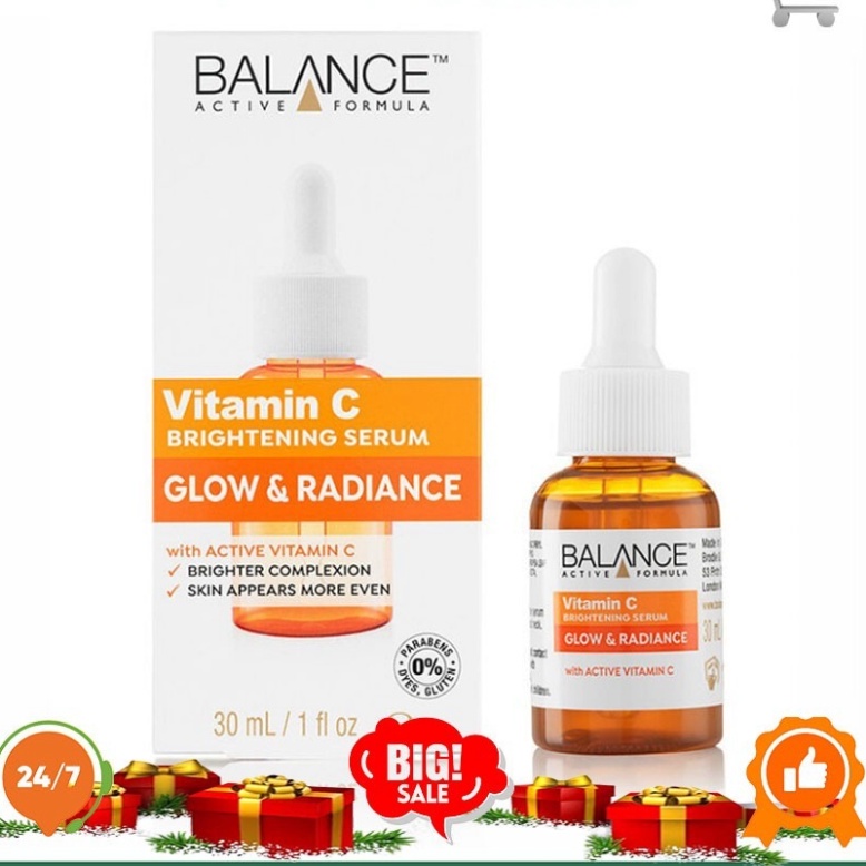 Serum Sáng Da, Mờ Thâm Balance Active Formula Vitamin C Brightening 30ml/ 60ml JP 4.0 trắng da hiệu quả
