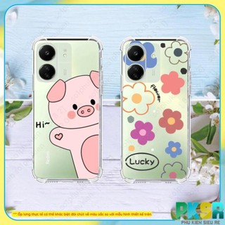 Ốp lưng dẻo trong chống sốc Xiaomi Redmi 13C / Poco C65 in hình nhiều mẫu họa tiết dễ thương, độc đáo mới