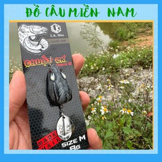 Mồi câu lure Chuột Lk Hòa chính hãng siêu nhạy thiết kế dòng cao su xịn, 2 thìa action mạnh