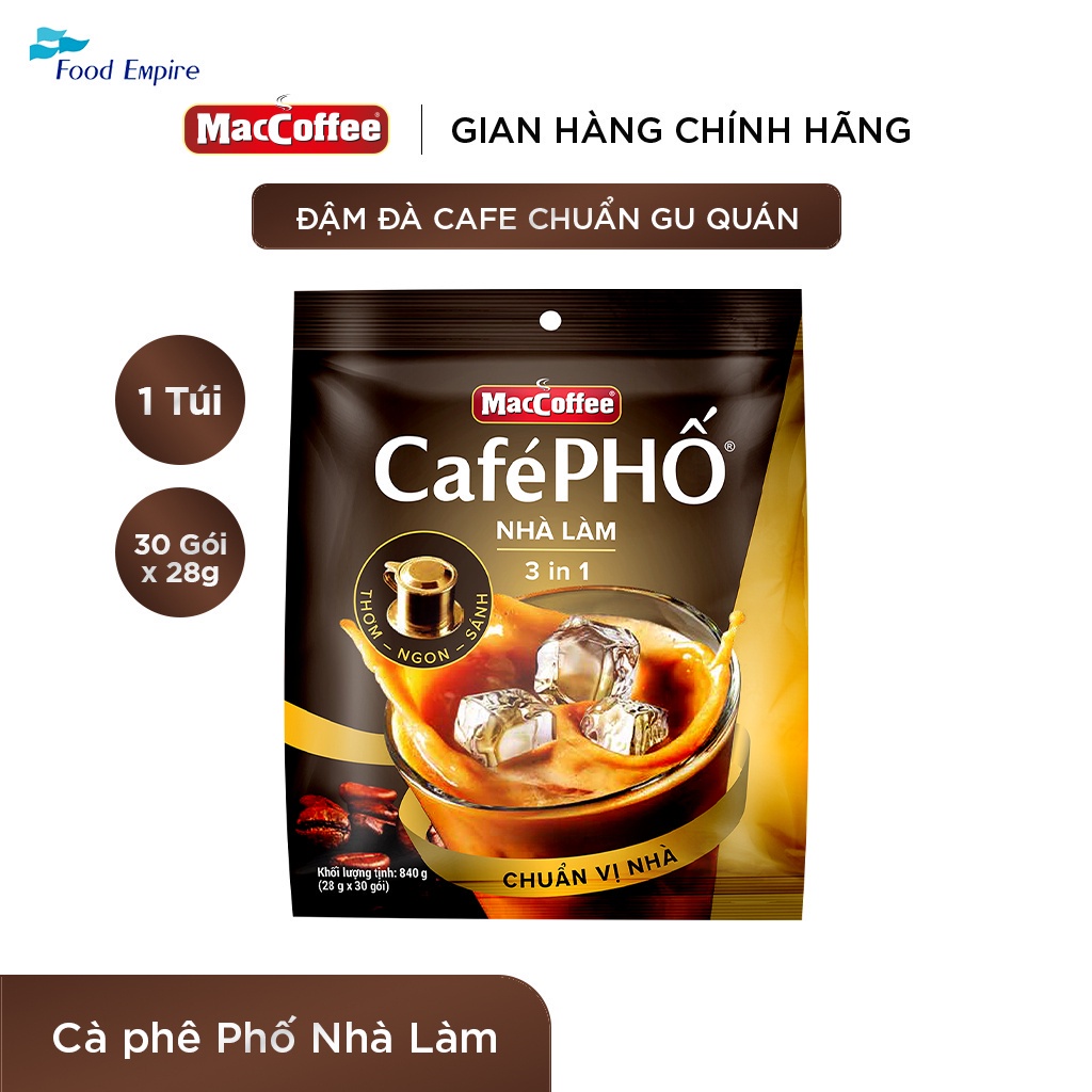 Túi cà phê Cafe Phố Maccoffee Sữa Đá Nhà Làm