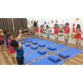 Nệm Cho Bé Đi Học, Đệm Ngủ Cho bé trải bàn sàn và trải giườngkt 80*120 kèm gối cho bé đi lớp