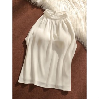 Áo chiffon Sát Nách Cổ Yếm Dáng Rộng Thời Trang Mùa Hè Cho Nữ [30% off]