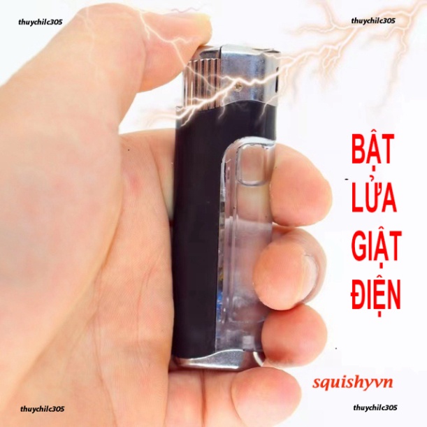 Chiếc bật lửaa giật điện bút điện giật bút shock kẹo cao su thiên nhiên giật điện cái hợp tác vui nh