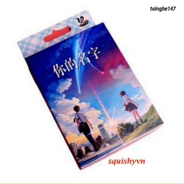 YOUR NAME CẬU TÊN LÀ GÌ Bộ bài Tây anime your name 54 ảnh khác nhau