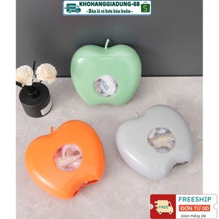 Hộp Nhựa Đựng Túi Màng Bọc Thực Phẩm Hình Quả Táo Gắn Tường Chống Bụi Cho Nhà Bếp Tiện Lợi
