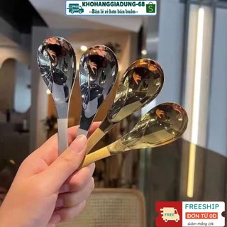 Thìa (muỗng) súp Inox nhập khẩu | THÌA Stainless Steel Cao Cấp Inox Không ăn mòn| Thìa Súp Cong Vàng