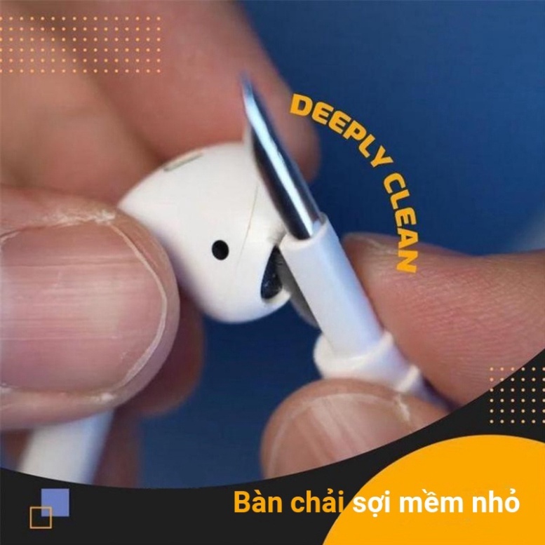 Bút Vệ Sinh Tai Nghe Airpod Đa Năng Làm Sạch Cho Airpods 1/ 2/ 3/ Pro Điện Thoại/ Máy Ảnh... Techhigh