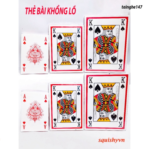 (10 LOẠI) Bộ Bài Tây Bài Poker to lớn A4 Bộ bài tây/ bài poker kích tấc lớn,cỡ lớn, loại to THẻ bài 
