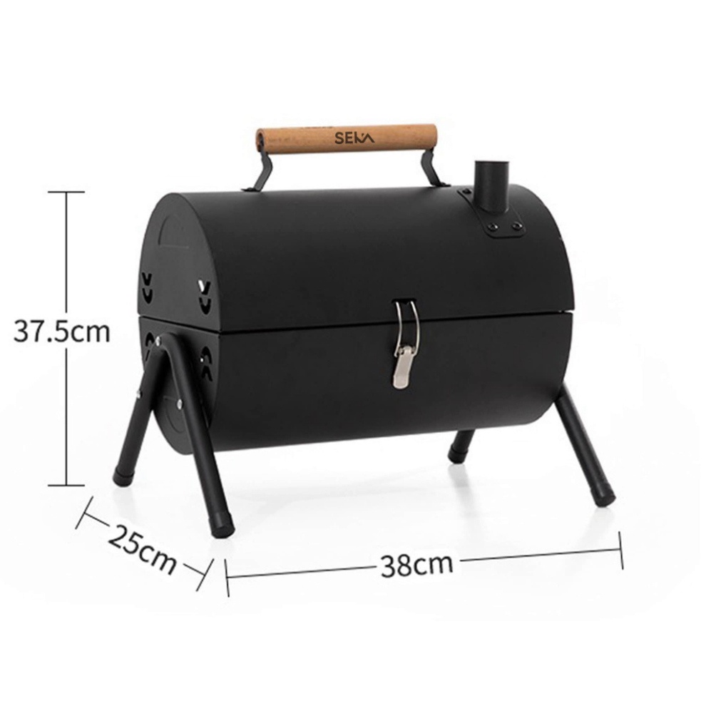 Bếp nướng than hoa dã ngoại ngoài trời Seka Sk3640, chất thép không gỉ nướng thịt siêu ngon cao cấp.