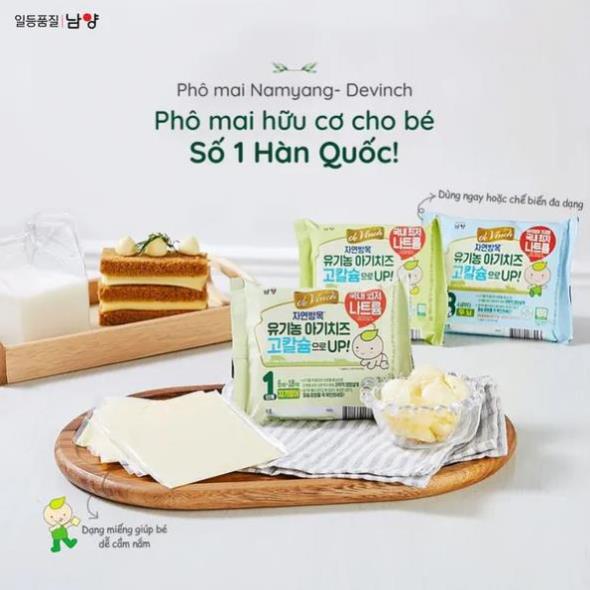Phô Mai Hữu Cơ Tách Muối NAMYANG DEVINCH Hàn Quốc cho bé từ 6 tháng