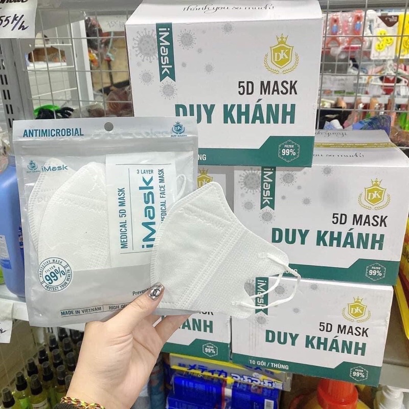 Khẩu trang y tế 5D  duy khánh ôm sát mặt