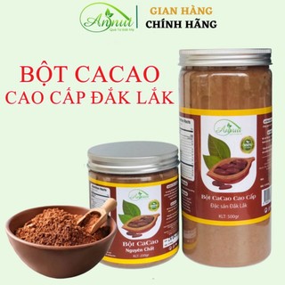 Bột ca cao nguyên chất đăklăk ngon thơm đậm đà, hàng loại 1 xuất khẩu 500gr - ktm
