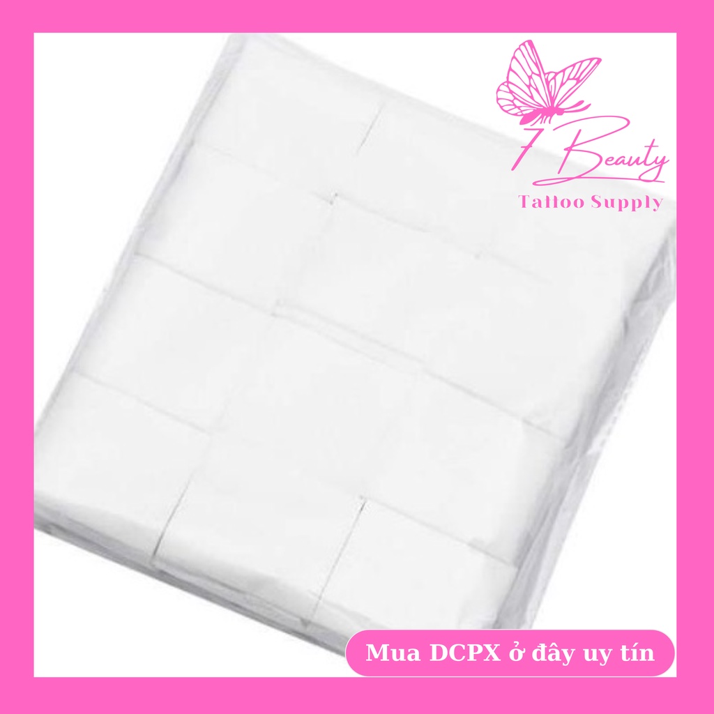Bông Bạch Tuyết Và Bông Sợi Cắt Sẵn-Tẩy Trang-Lau Mực Phun Xăm