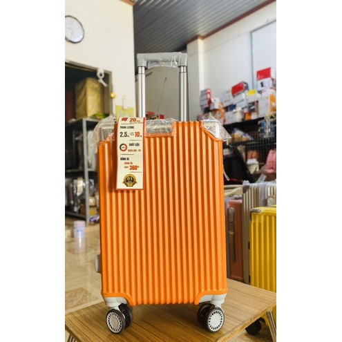 ValivaVali nhựa, vali kéo hành lí xách tay size 20inch bo góc nhôm