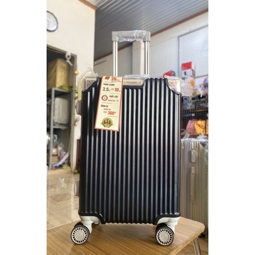 ValivaVali nhựa, vali kéo hành lí xách tay size 20inch bo góc nhôm