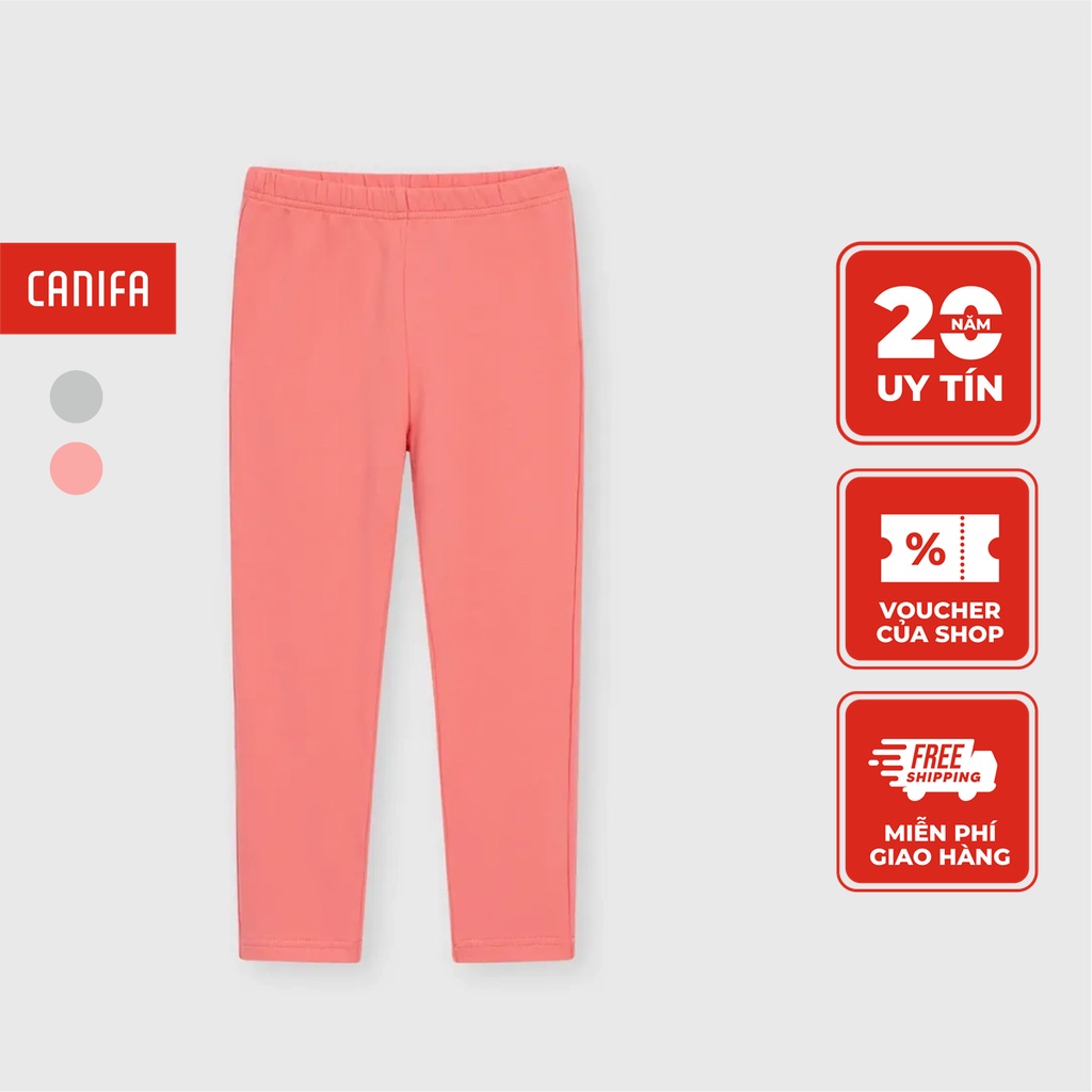 Quần leggings bé gái CANIFA quần dài dáng ôm chất liệu nỉ 1BL23W002
