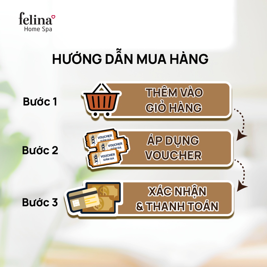 Kem tắm tẩy tế bào chết body Felina Home Spa 400g từ hạt cà phê và tinh dầu dừa giúp da sạch sâu, giảm thâm, đều màu