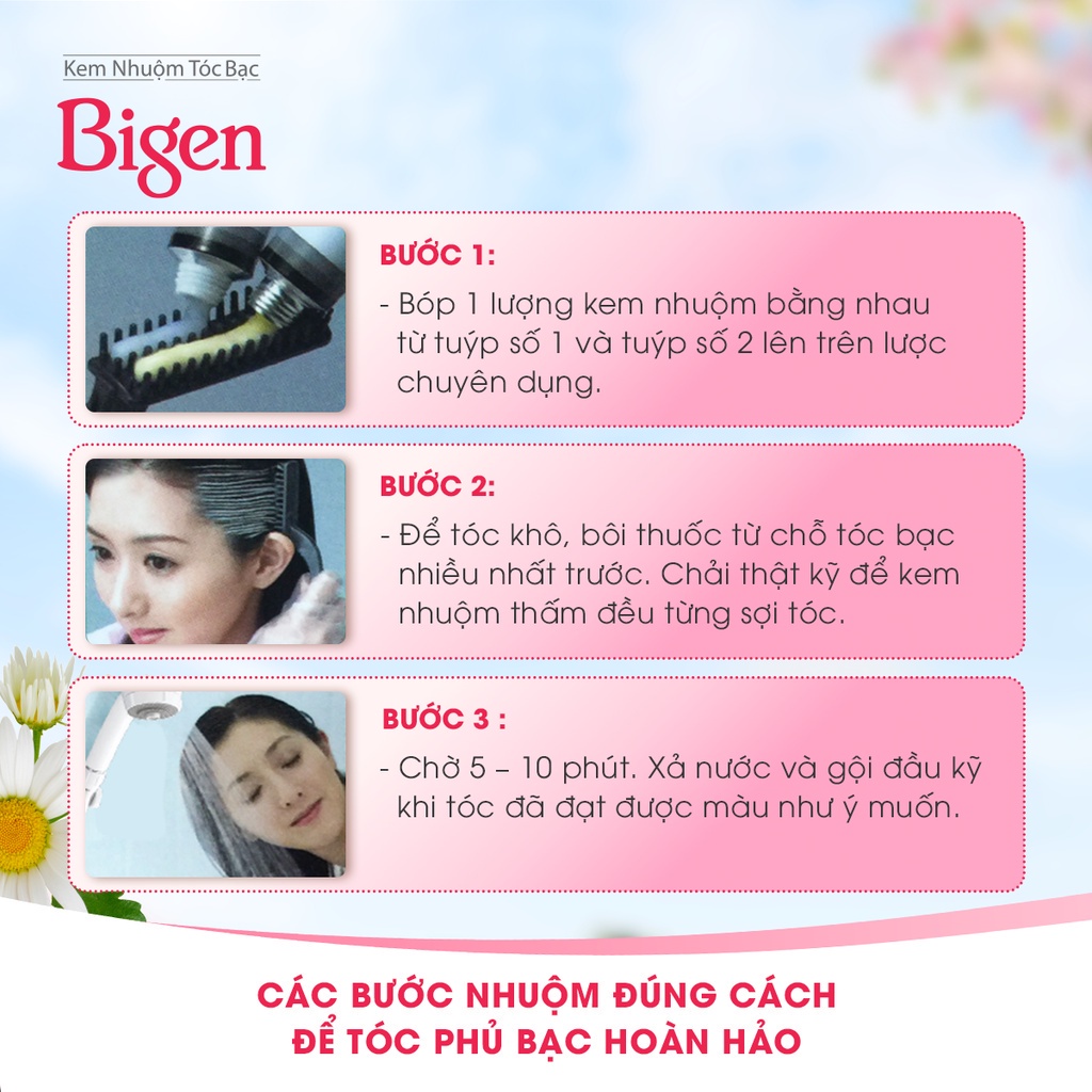 [KHUYẾN MÃI] Combo 2 hộp Thuốc nhuộm tóc phủ bạc Bigen Speedy Hair Color Conditioner 80ml/hộp, phủ bạc hoàn hảo