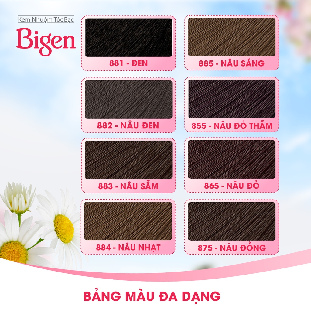 [KHUYẾN MÃI] Combo 2 hộp Thuốc nhuộm tóc phủ bạc Bigen Speedy Hair Color Conditioner 80ml/hộp, phủ bạc hoàn hảo