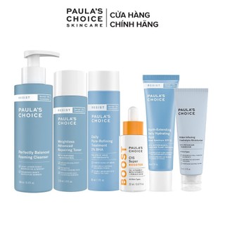 [Mã COSPAU1A giảm 8% đơn 400K] Bộ sản phẩm Paula’s Choice dành cho da hỗn hợp giúp cân bằng độ ẩm và làm sáng da - BO6