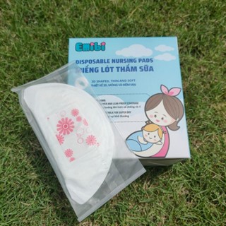Hộp 30 miếng thấm lót sữa EMIBI mỏng, siêu thấm