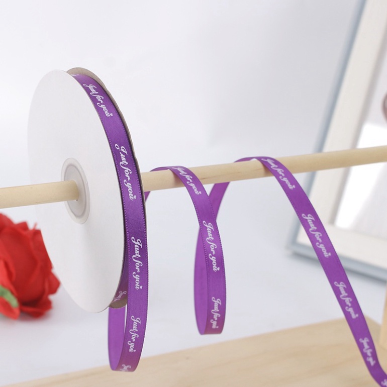 Phụ Kiện Sinh Nhật  Ruy băng JUST FOR YOU Khổ 1cm,50m