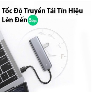 Bộ chia - Hub USB 3.0 1 ra 4 cổng (Hỗ trợ cổng nguồn phụ USB-C 5V) Ugreen 50985
